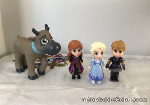 1st picture of Elsa  Anna Kristoff & Sven Reindeer Toddler Dolls Figures Disney Frozen Lot Toy For Sale in Cebu, Philippines