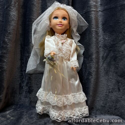 1st picture of Zuru Doll Girl Bride Wedding Dress White Blonde Blue Eyes Veil Hard Plastic For Sale in Cebu, Philippines