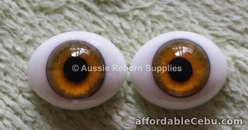 1st picture of 18mm Hazel Oval Glass Eyes Reborn Baby Doll Making Supplies For Sale in Cebu, Philippines