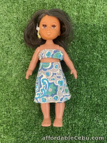 1st picture of Vintage 1970's Pacific Islands Hawaiian Tourist Doll With Hibiscus In Hair For Sale in Cebu, Philippines