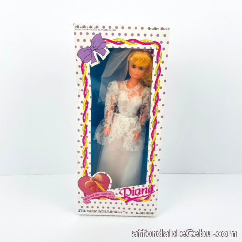 1st picture of Vintage 80's Diane Wedding Bride Fashion Doll in Box 29cm Tall For Sale in Cebu, Philippines