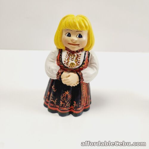 1st picture of Vintage Candy Designs Norway Norwegian Figurine Collectable Women Girl 4.5 inch For Sale in Cebu, Philippines