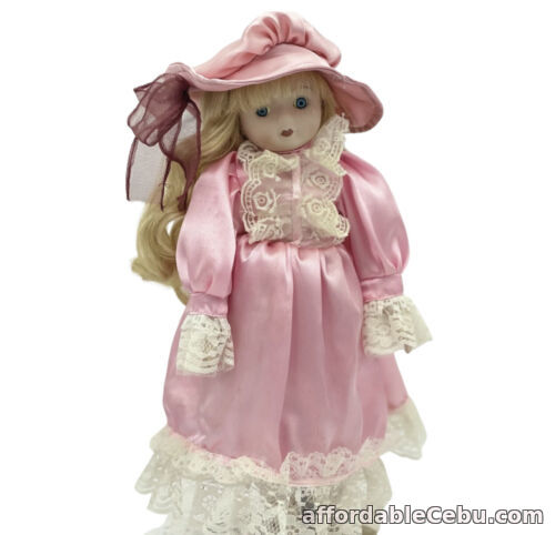 1st picture of Vintage 1970s Porcelain Doll, Pink, Excellent Condition, As New #81 For Sale in Cebu, Philippines