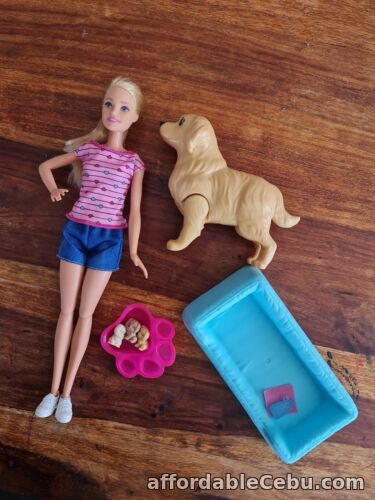 1st picture of BARBIE Doll & Taffy Dog - Birthing Dog with 3 Newborn Puppies For Sale in Cebu, Philippines