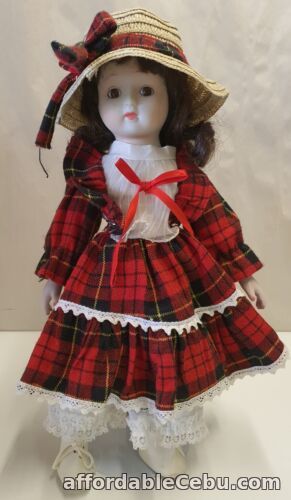 1st picture of Decorative Victorian Style Dressed Doll Porcelain Head Hands & Feet 39cm Taiwan For Sale in Cebu, Philippines