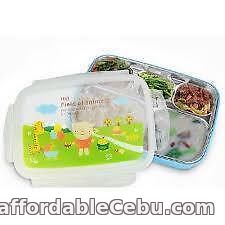 1st picture of 5 Compartments Bento Style Lunch Box with Spoon and Fork For Sale in Cebu, Philippines