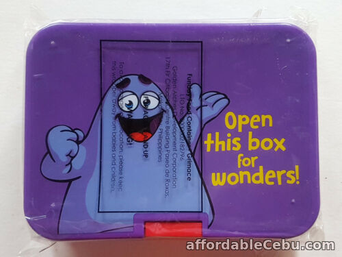 1st picture of MCDONALD'S PHILIPPINES EXCLUSIVE Grimace PLASTIC LUNCH BOX *UNUSED For Sale in Cebu, Philippines
