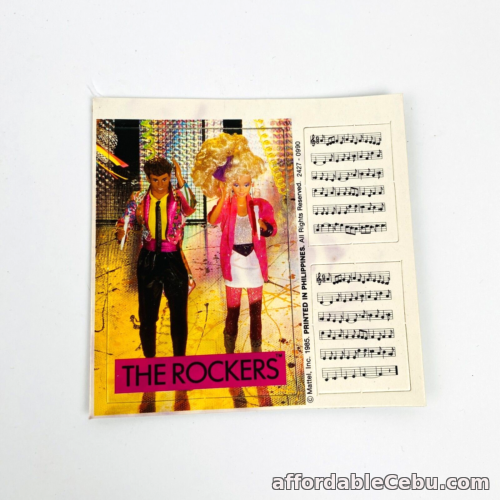 1st picture of Vintage Babie The Rockers Sheet Music Card 1985 12x12 For Sale in Cebu, Philippines