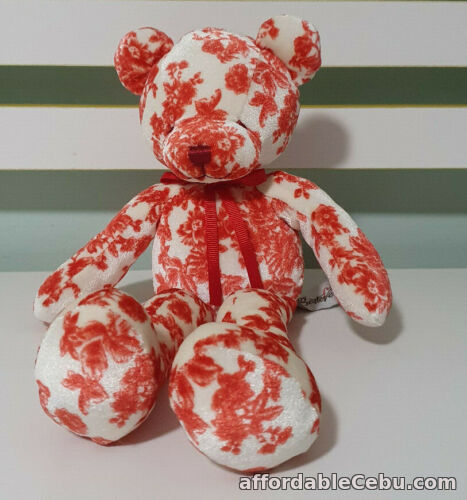 1st picture of BESTEVER TEDDY BEAR RED FLORAL DESIGN 30CM For Sale in Cebu, Philippines