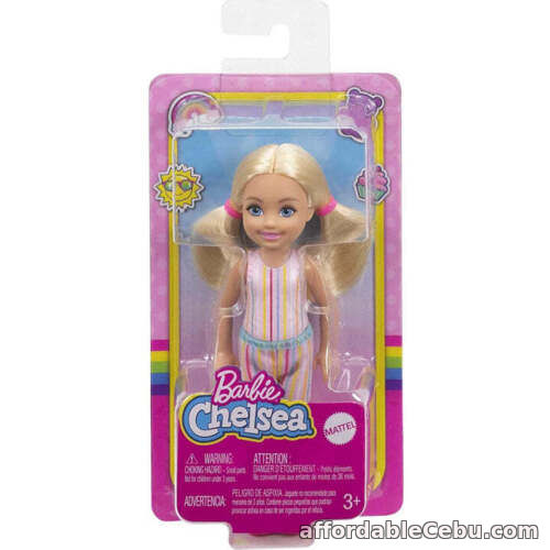 1st picture of Barbie Chelsea Blonde Hair and Pink Stripe Outfit Doll Toy - Brand New For Sale in Cebu, Philippines