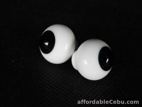 1st picture of 20mm Gothic Black Unusual Round Glass Eyes For Sale in Cebu, Philippines
