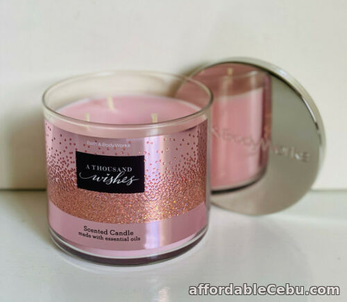 1st picture of NEW! BATH & BODY WORKS WHITE BARN 3-WICK SCENTED CANDLE - A THOUSAND WISHES For Sale in Cebu, Philippines