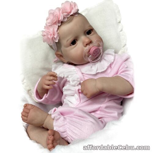 1st picture of 48cm Painted Hair Baby Silicone Vinyl Reborn Dolls Handmade Newborn For Sale in Cebu, Philippines