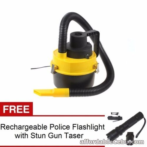1st picture of Wet and Dry Portable Car Vacuum Cleaner (Yellow) with Rechargeable Flashlight For Sale in Cebu, Philippines