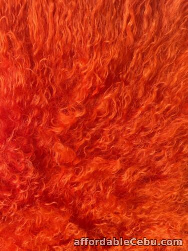 1st picture of Schulte mohair 40mm long pile. Curly locks  Tangerine Orange Hand Dyed Fat 1/4 For Sale in Cebu, Philippines