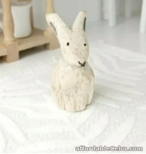 1st picture of Miniature Dollshouse Accessories Handcrafted Little Wooden Rabbits 1/12th scale For Sale in Cebu, Philippines