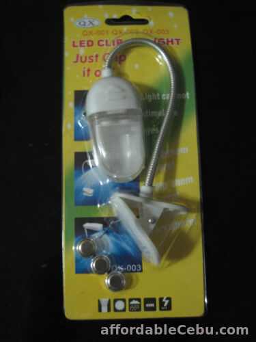 1st picture of Mini Felxible Clip-on Led Light Reading Light Travel Lamp w/ free extrabatteries For Sale in Cebu, Philippines