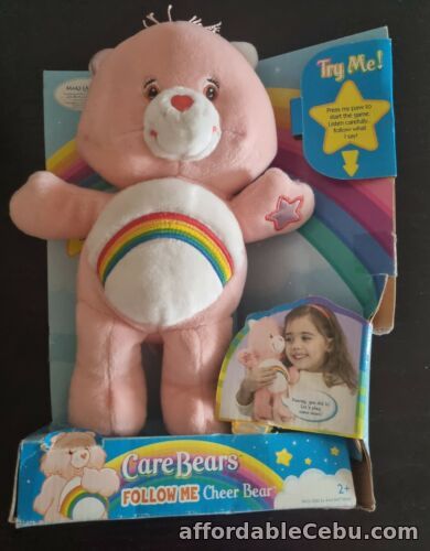 1st picture of CARE BEARS Cheer Bear Rainbow Soft Toy 2004 CAREBEAR Interactive Talking RARE For Sale in Cebu, Philippines