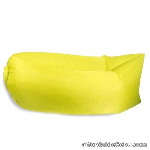 1st picture of Inflatable Ploppy Air Bed Sleeping Bag (Yellow) For Sale in Cebu, Philippines