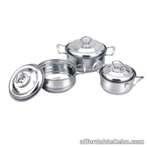 1st picture of Quality 6-piece Stainless Steel Cooking Pot Set For Sale in Cebu, Philippines