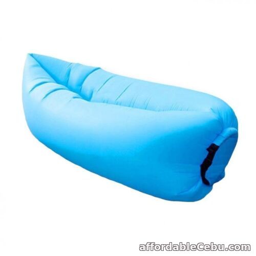 1st picture of Inflatable Ploppy Air Bed Sleeping Bag (Cyan) For Sale in Cebu, Philippines