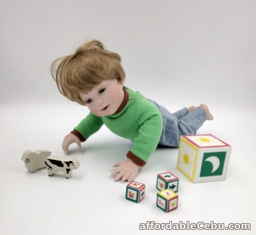 1st picture of The Ashton-Drake Galleries 1998 Boy with Blocks Porcelain Doll For Sale in Cebu, Philippines