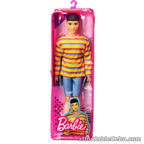 1st picture of Barbie Fashionistas 175 Ken Doll - Striped Top - New Mattel Pink Bag Packaging For Sale in Cebu, Philippines