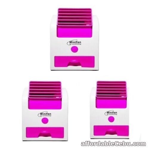 1st picture of USB/Battery Operated Mini Perfume Turbine Fan (Pink) Set of 3 For Sale in Cebu, Philippines