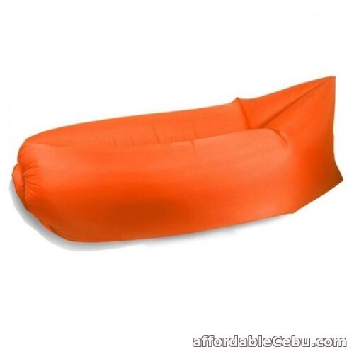 1st picture of Inflatable Ploppy Air Bed Sleeping Bag (Orange) For Sale in Cebu, Philippines