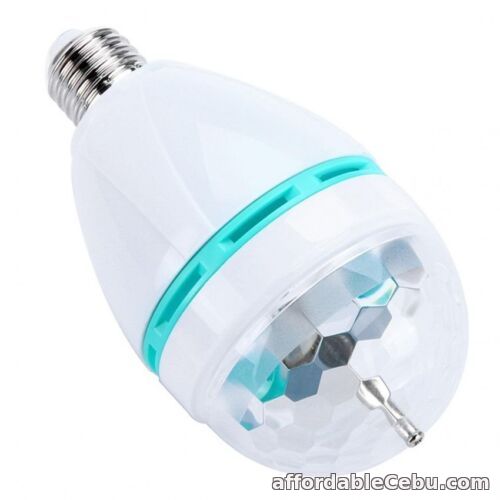 1st picture of 3W E27 RGB LED DJ Light Bulb Rotating Lamp For Sale in Cebu, Philippines