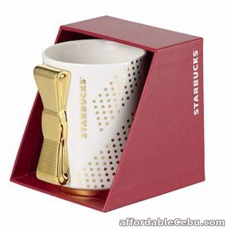 1st picture of 1,295 Starbucks Boxed Gold Ribbon Ceramic Mug 8oz. For Sale in Cebu, Philippines