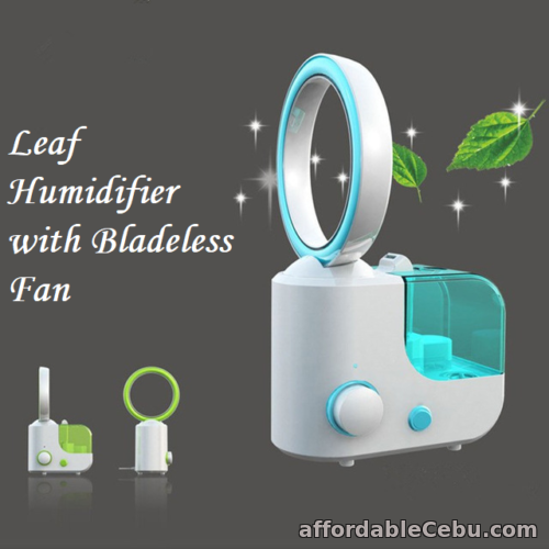1st picture of Multifunctional Leaf Humidifier with Bladeless Fan (Green) For Sale in Cebu, Philippines