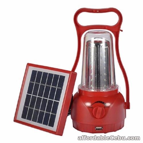 1st picture of Solar LED Rechargeable Camping Light Hurricane Lamp (Red) For Sale in Cebu, Philippines