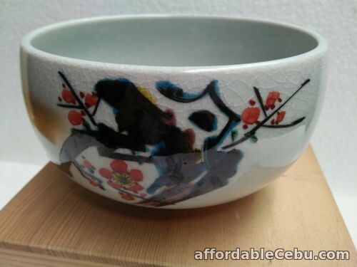 1st picture of Branded Stoneware Bowl Oriental HAND PAINTED Flower Sakura Made in Japan Nice For Sale in Cebu, Philippines