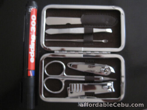 1st picture of BNIB Stainless Steel 6 pc Manicure Set Burberry design For Sale in Cebu, Philippines