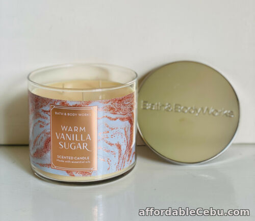 1st picture of NEW! BATH & BODY WORKS WHITE BARN 3-WICK SCENTED CANDLE - WARM VANILLA SUGAR For Sale in Cebu, Philippines