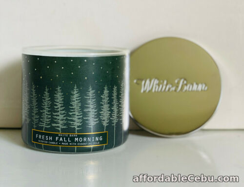 1st picture of NEW! BATH & BODY WORKS WHITE BARN 3-WICK SCENTED CANDLE - FRESH FALL MORNING For Sale in Cebu, Philippines