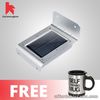 Keimavgear Metal 16 Super Bright LED Motion Sensor Free Self Stirring Mug