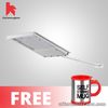 Keimavgear Waterproof Long Handle Solar LED Light Free Self Stirring Mug (Red)