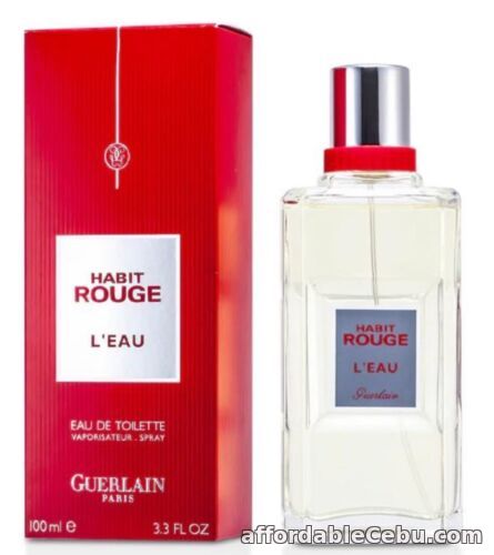 1st picture of Habit Rouge L'eau by Guerlain Paris 100ml EDT Perfume for Men COD PayPal For Sale in Cebu, Philippines