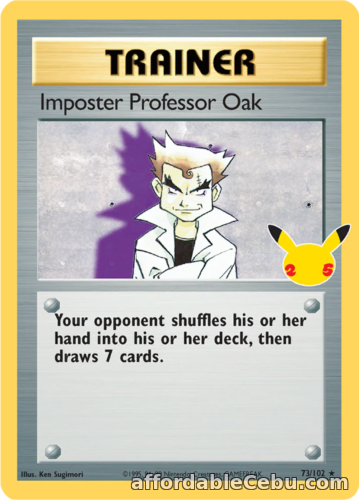 1st picture of Imposter Professor Oak Near Mint - 73/102 - Celebrations Classic Collection For Sale in Cebu, Philippines