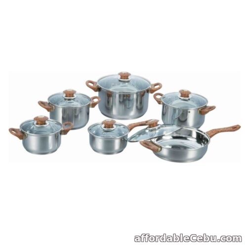 1st picture of KV-1006 Kaisa Villa 12-piece Cookware Set with Bakelite Handle (Brown) For Sale in Cebu, Philippines