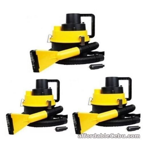 1st picture of DC12V Monlove Wet and Dry Portable Car Vacuum Cleaner (Yellow) Set of 3 For Sale in Cebu, Philippines