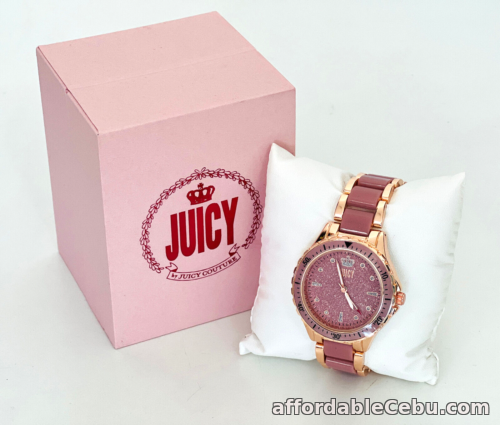1st picture of NEW! JUICY COUTURE WOMEN'S TWO-TONE PINK & ROSE GOLD BRACELET STRAP WATCH SALE For Sale in Cebu, Philippines