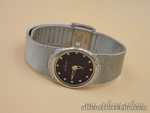 1st picture of SKAGEN 686XSSSB Crystal Black Dial Stainless Steel Mesh Band Ladies Watch For Sale in Cebu, Philippines