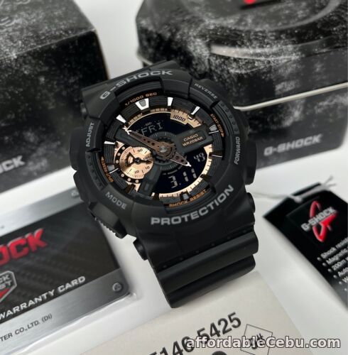 1st picture of Casio G-Shock * GA110RG-1A Anadigi Rose Gold & Black Resin Watch COD PayPal For Sale in Cebu, Philippines