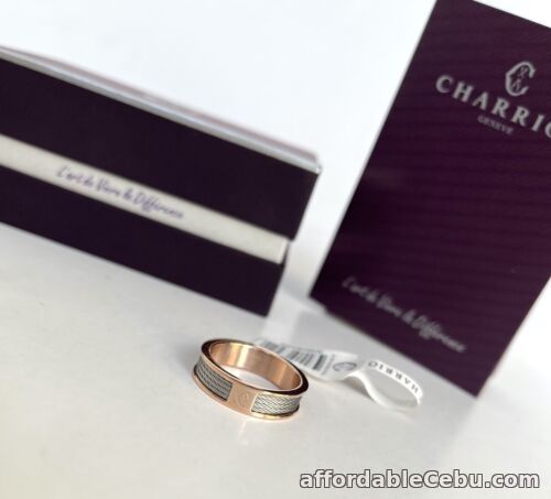1st picture of Charriol * Ring Forever Thin 02-102-1139-8 Rose PVD and Gray For Sale in Cebu, Philippines