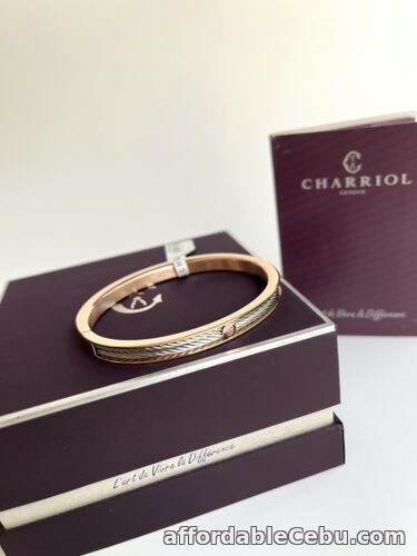 1st picture of Charriol * Bangle Forever Thin 04-102-1139-7M Rose PVD & Silver Stainless Steel For Sale in Cebu, Philippines