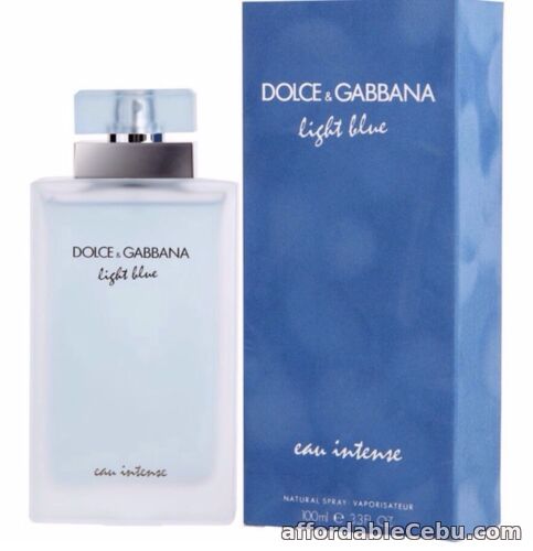 1st picture of Dolce & Gabbana D&G Light Blue Eau Intense for Women 100ml EDP Authentic Perfume For Sale in Cebu, Philippines