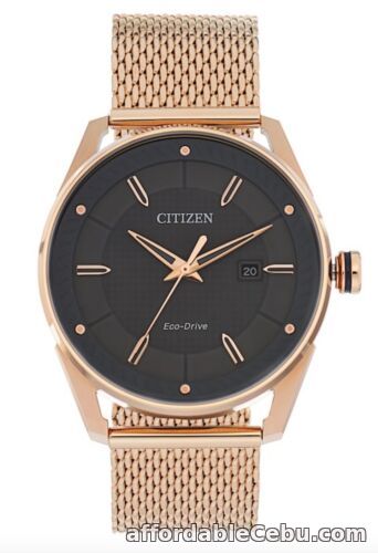 1st picture of Citizen Eco-Drive Watch * Solar Gray Date Dial Rose Gold Steel Mesh BM6983-51H For Sale in Cebu, Philippines